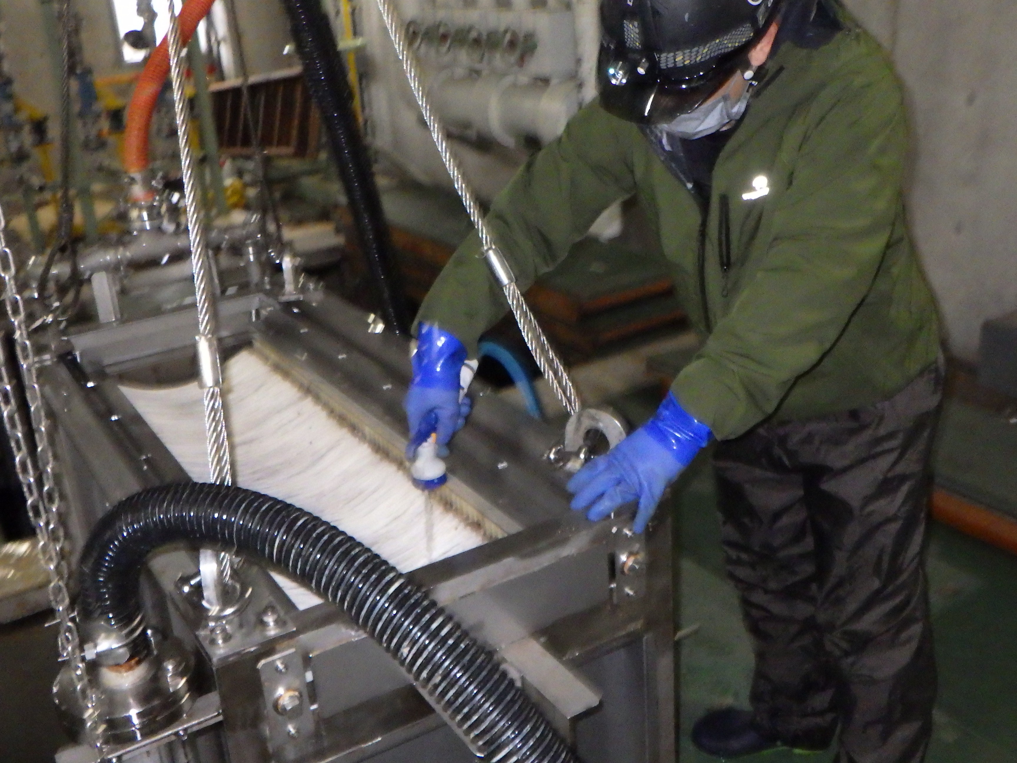 膜分離装置清掃前